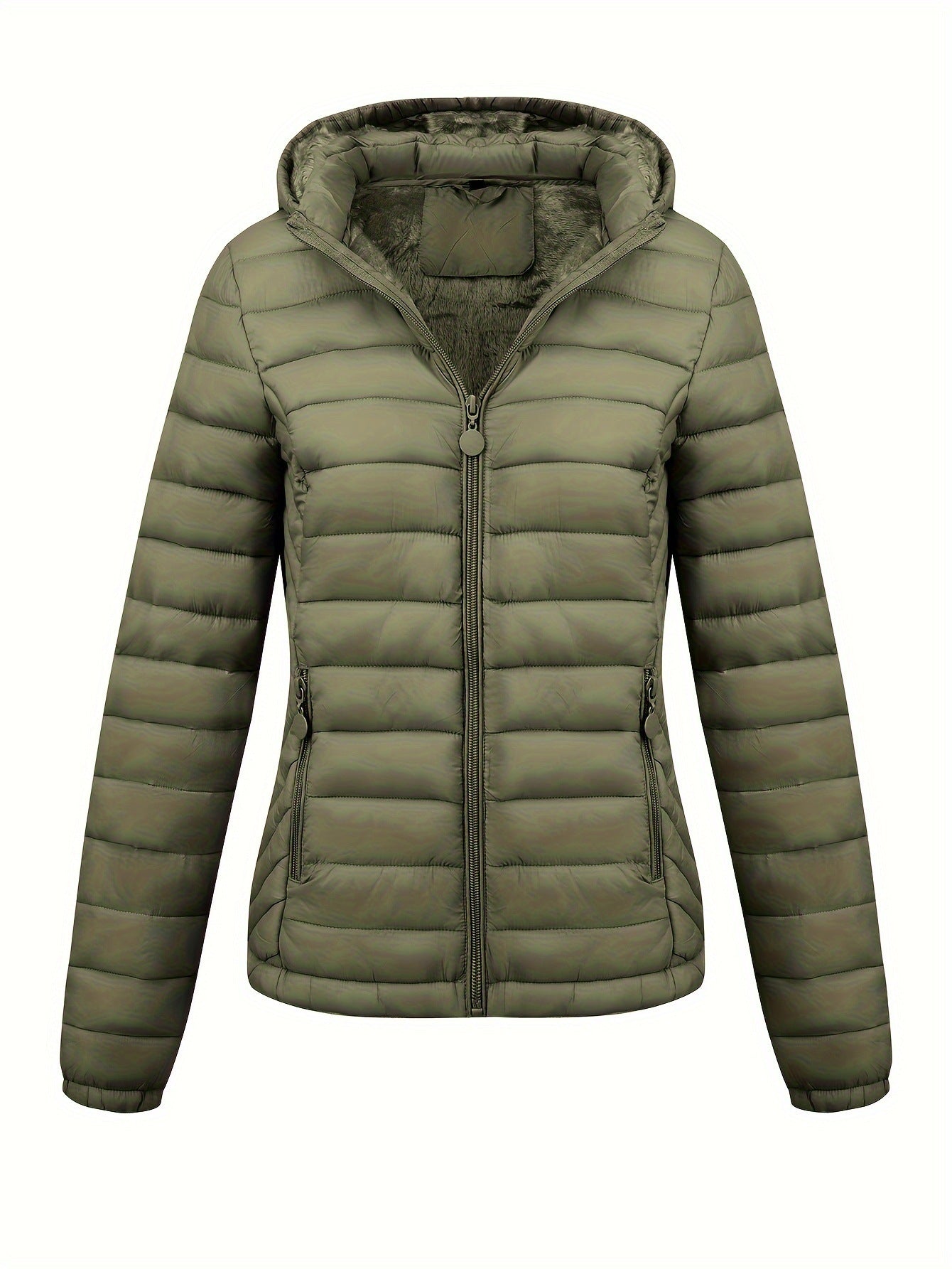 Women's Lightweight Hooded Winter Jacket Nylon Material - VirtualLightWomen's Lightweight Hooded Winter Jacket