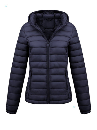 Women's Lightweight Hooded Winter Jacket Nylon Material - VirtualLightWomen's Lightweight Hooded Winter Jacket