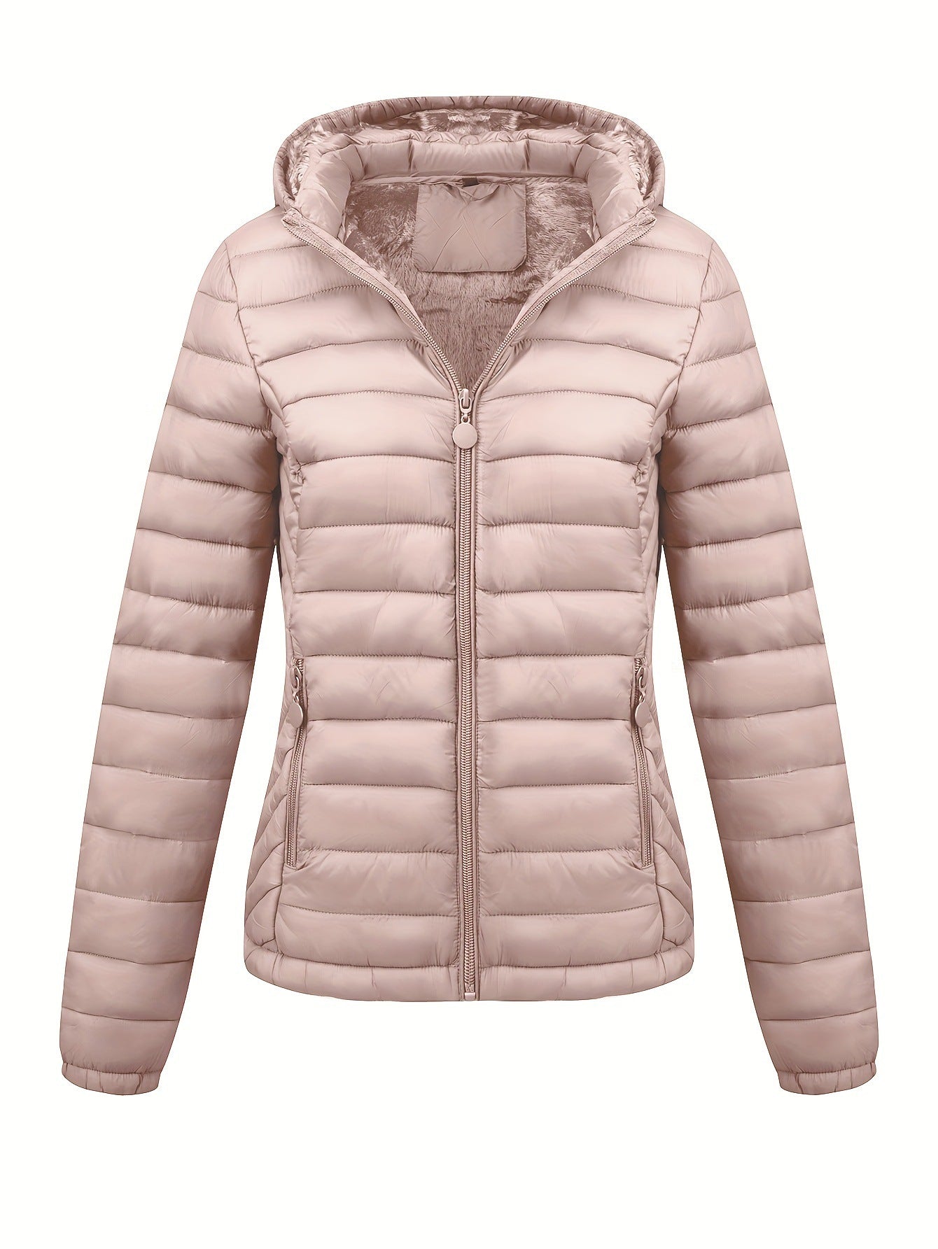 Women's Lightweight Hooded Winter Jacket Nylon Material - VirtualLightWomen's Lightweight Hooded Winter Jacket