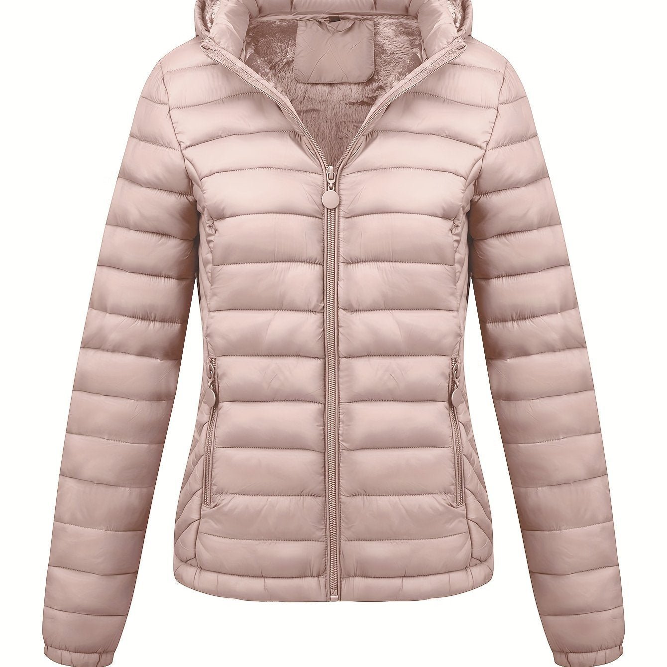Women's Lightweight Hooded Winter Jacket Nylon Material - VirtualLightWomen's Lightweight Hooded Winter Jacket